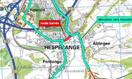 hesperange - deviation 17 janvier au 14 fevrier 2011