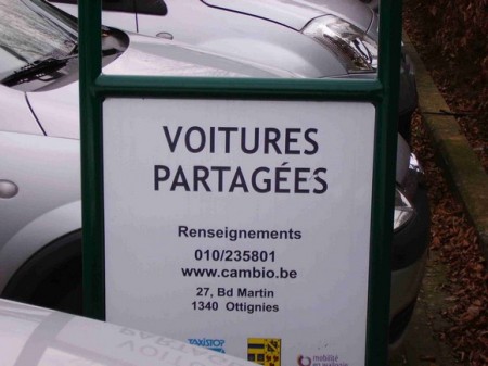 Voitures partagées en Belgique