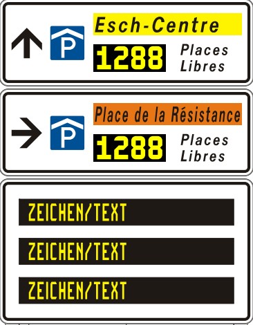 Nouveaux panneaux de signalisation