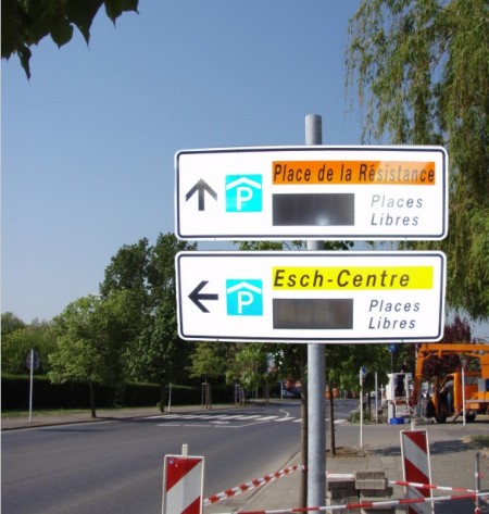 panneaux de signalisation d'Esch-sur-Alzette
