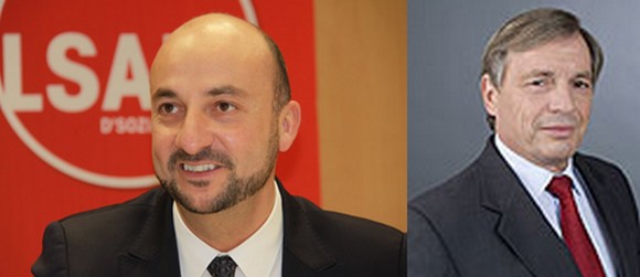 Etienne Schneider (à gauche) succède à Jeannot Krecké (à droite) au ministère de l'économie