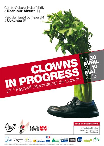 Affiche du festival Clown in Progress