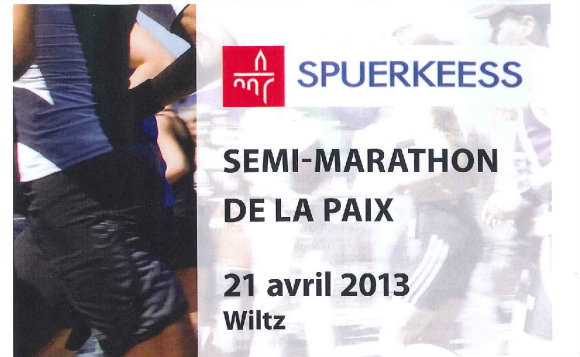 Affiche Semi-Marathon de la Paix Wiltz 2013