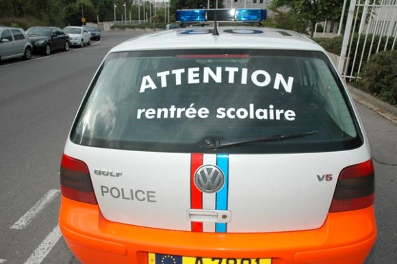 La Police est présente pour que la rentrée se passe en toute sécurité.