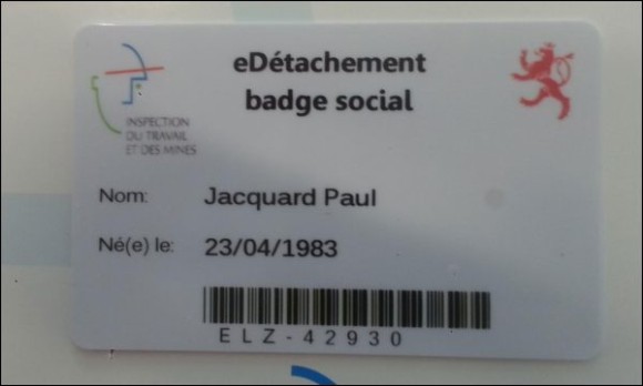 Aspect du badge social - Photo : Lessentiel.lu