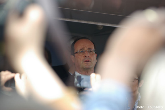 François Hollande à Forbach en 2012.