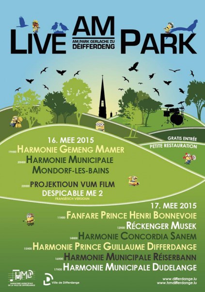 Affiche Live am Park definitiv